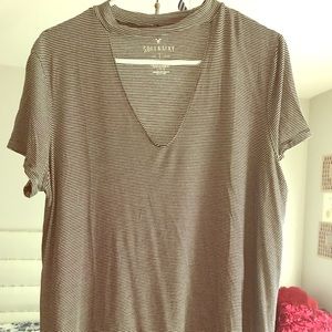 American Eagle Soft & Sexy Choker Tee